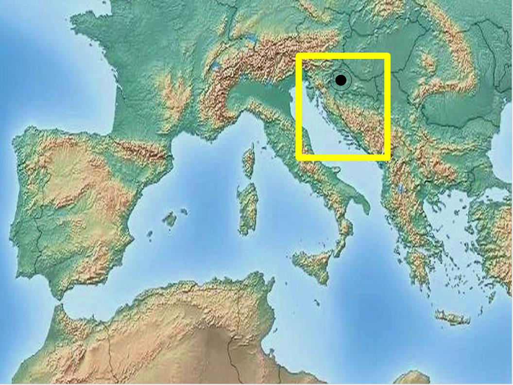 クロアチアマップ