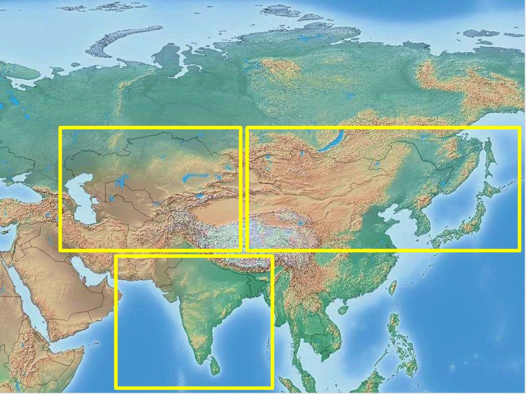 中央アジア・南アジア・東アジアワクワクマップ
